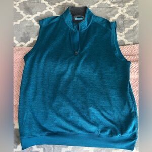 Teal Quarter Zip Vest
